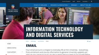 University email - University of Adelaide