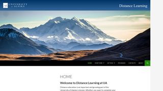 Distance Learning - University of Alaska System