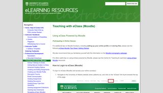 Teaching with eClass (Moodle) - Instructor eLearning Resources