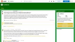 How long can you keep your UAlberta email address? : uAlberta - Reddit