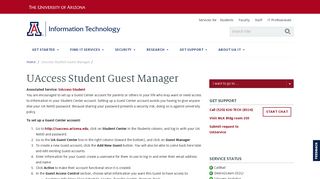 UAccess Student Guest Manager | Information Technology | University ...