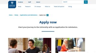 Apply now - The University of Auckland