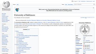 University of Baltimore - Wikipedia
