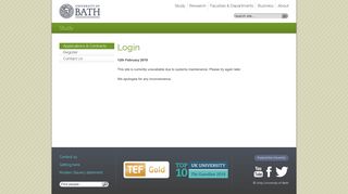 Login - Accommodation Services | University of Bath