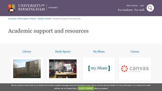 Learning, study and resources - University of Birmingham Intranet