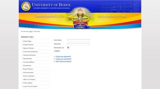 User login - Featured News - University of Bohol
