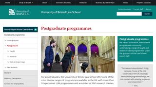 Postgraduate | University of Bristol Law School | University of Bristol