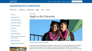 Apply to the University - UCSC Admissions