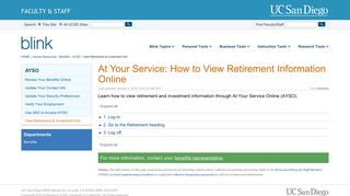 At Your Service: How to View Retirement Information Online - Blink