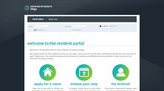University of Canberra Village - welcome to the resident portal