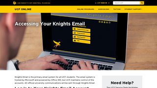 Accessing Your Knights Email | Primary Email System for UCF Online