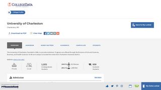 University of Charleston Overview - CollegeData College Profile
