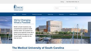 The Medical University of South Carolina | Medical University of South ...
