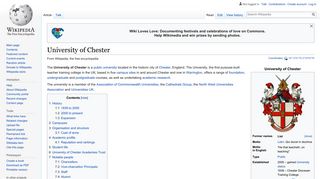 University of Chester - Wikipedia
