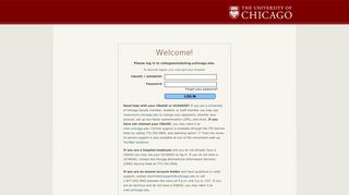 Web Login Service - University of Chicago
