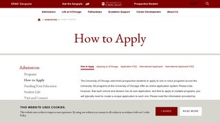 How to Apply – UChicagoGRAD | The University of Chicago