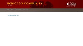 Please sign in... - UChicago Community Online