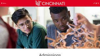 Admissions, Home | University of Cincinnati, University of Cincinnati