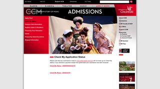 Check My Application Status, University of Cincinnati