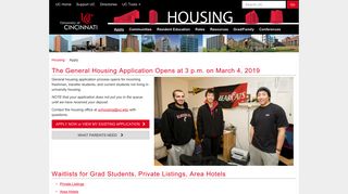 Apply, Home | University of Cincinnati, University of Cincinnati