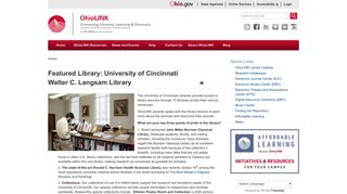 Featured Library: University of Cincinnati Walter C. Langsam Library ...