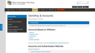 Accounts - Office of Information Technology - University of Colorado ...