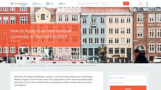 How to Apply to an International University in Denmark in 2019 ...