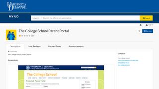 The College School Parent Portal | My UD