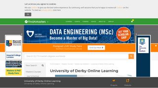 University of Derby Online Learning - Find A Masters