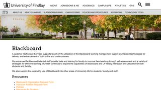 Blackboard | University of Findlay