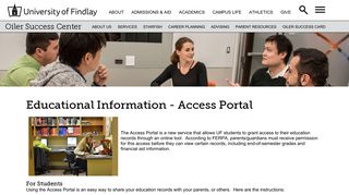 Student Access Portal - University of Findlay