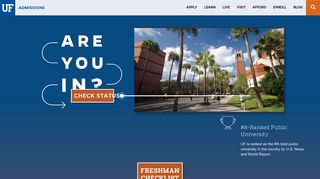 The Office of Admissions at the University of Florida