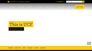 University of Central Florida | Orlando's Hometown University
