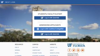 ONE.UF - Login - UF ONE - University of Florida