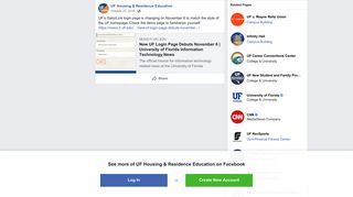 UF's GatorLink login page is changing on... - UF Housing & Residence ...