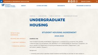 Undergraduate Housing - Where Gators Live - University of Florida
