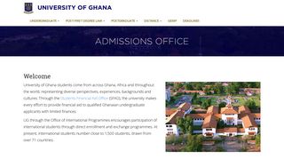 Admission - University of Ghana