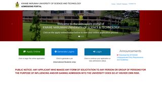 KNUST Admissions