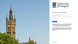 Sign In - University of Glasgow