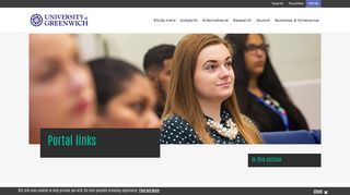 Portal links | Linking | University of Greenwich