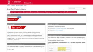 Home - SmartCat (English) - LibGuides at University of Groningen