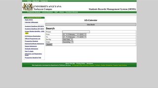 University of Guyana - Prospective Student Login - Turkeyen Campus