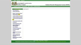 Current Students Login - Berbice Campus - University of Guyana
