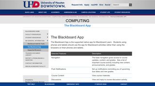 The Blackboard App | University of Houston-Downtown