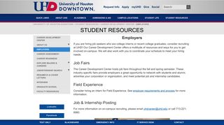 Employers | University of Houston-Downtown