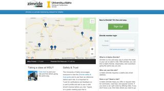 Rideshare, carpool at University of Idaho - Zimride