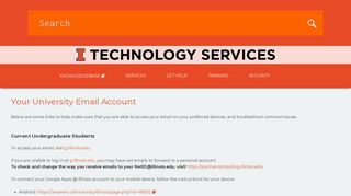 Your University Email Account | Technology Services at Illinois