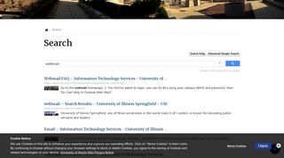 webmail – Search Results – University of Illinois Springfield – UIS