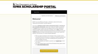 Sign In - University of Iowa Scholarships - Iowa Scholarship Portal