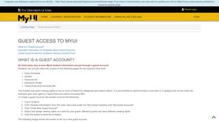 Guest Access to MyUI - MyUI